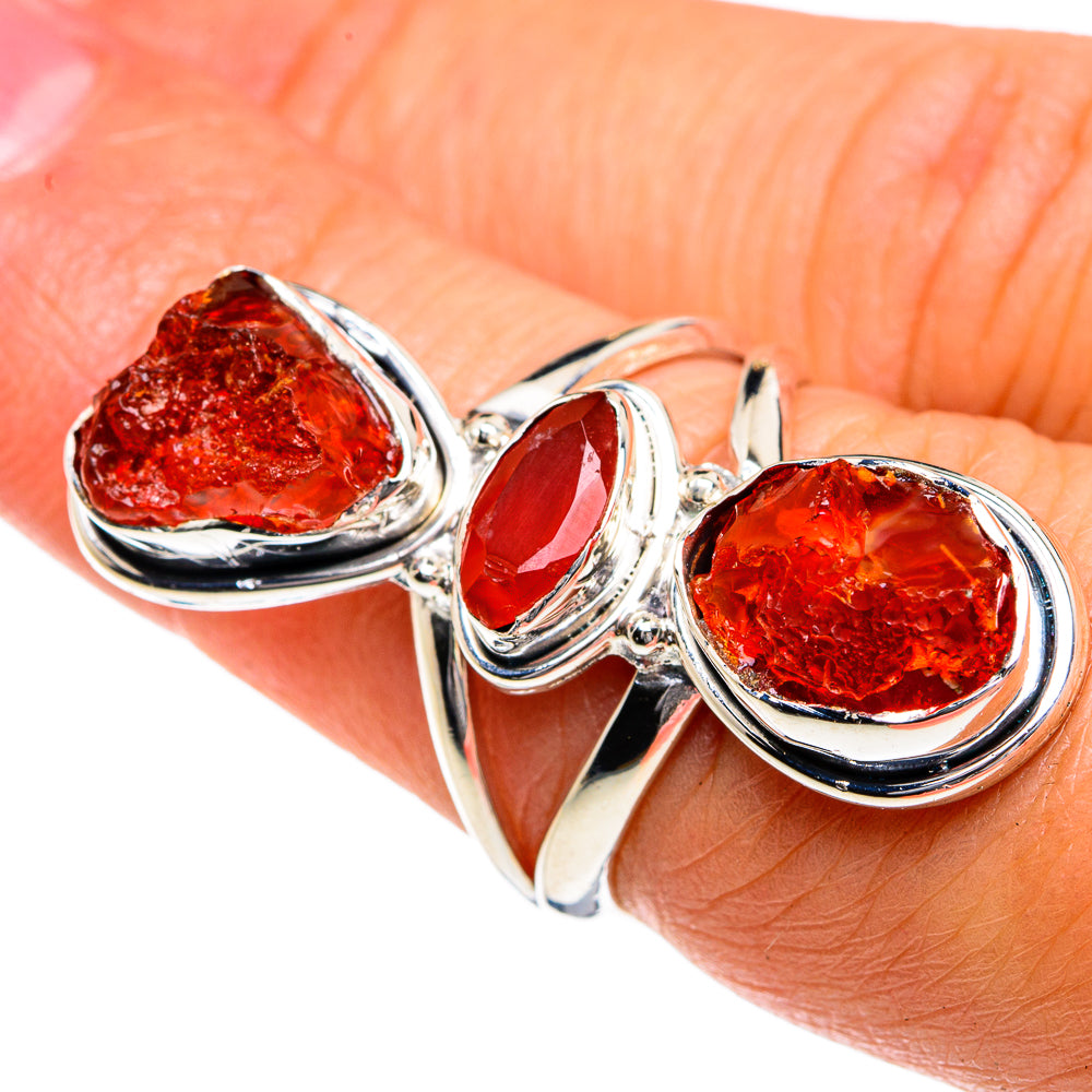 Carnelian Rings handcrafted by Ana Silver Co - RING78950