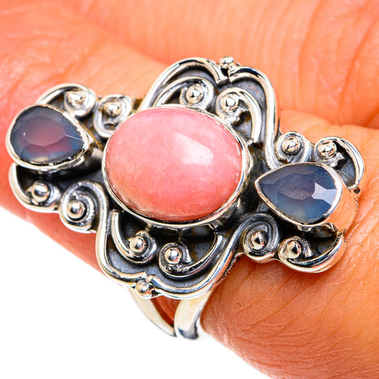 Pink Opal Rings handcrafted by Ana Silver Co - RING78951