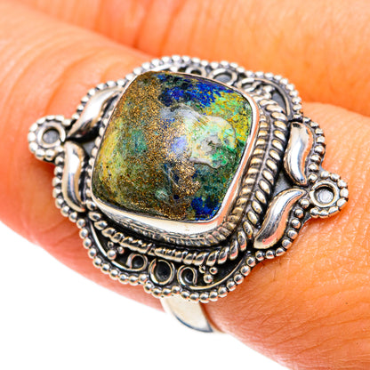 Azurite Rings handcrafted by Ana Silver Co - RING78959