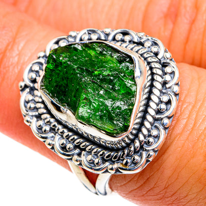 Chrome Diopside Rings handcrafted by Ana Silver Co - RING78970