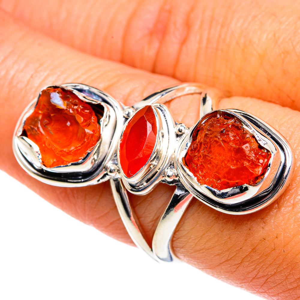 Carnelian Rings handcrafted by Ana Silver Co - RING78974