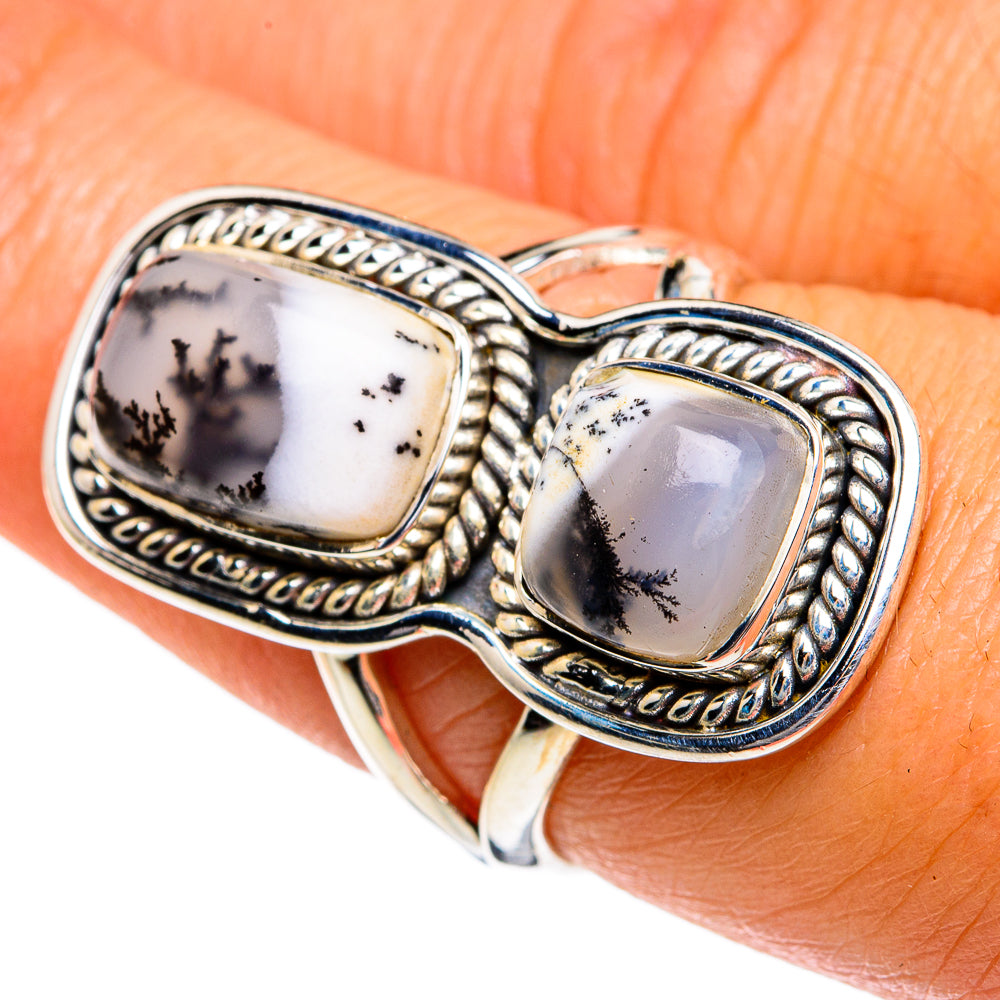 Dendritic Opal Rings handcrafted by Ana Silver Co - RING78980