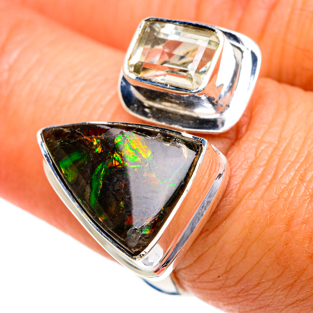 Ammolite Rings handcrafted by Ana Silver Co - RING78983