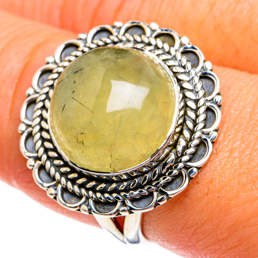 Prehnite Rings handcrafted by Ana Silver Co - RING78985