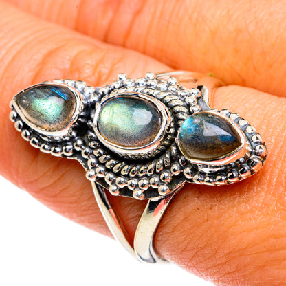 Labradorite Rings handcrafted by Ana Silver Co - RING78989