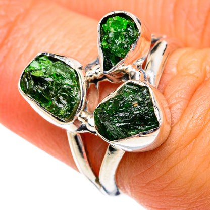 Chrome Diopside Rings handcrafted by Ana Silver Co - RING78990
