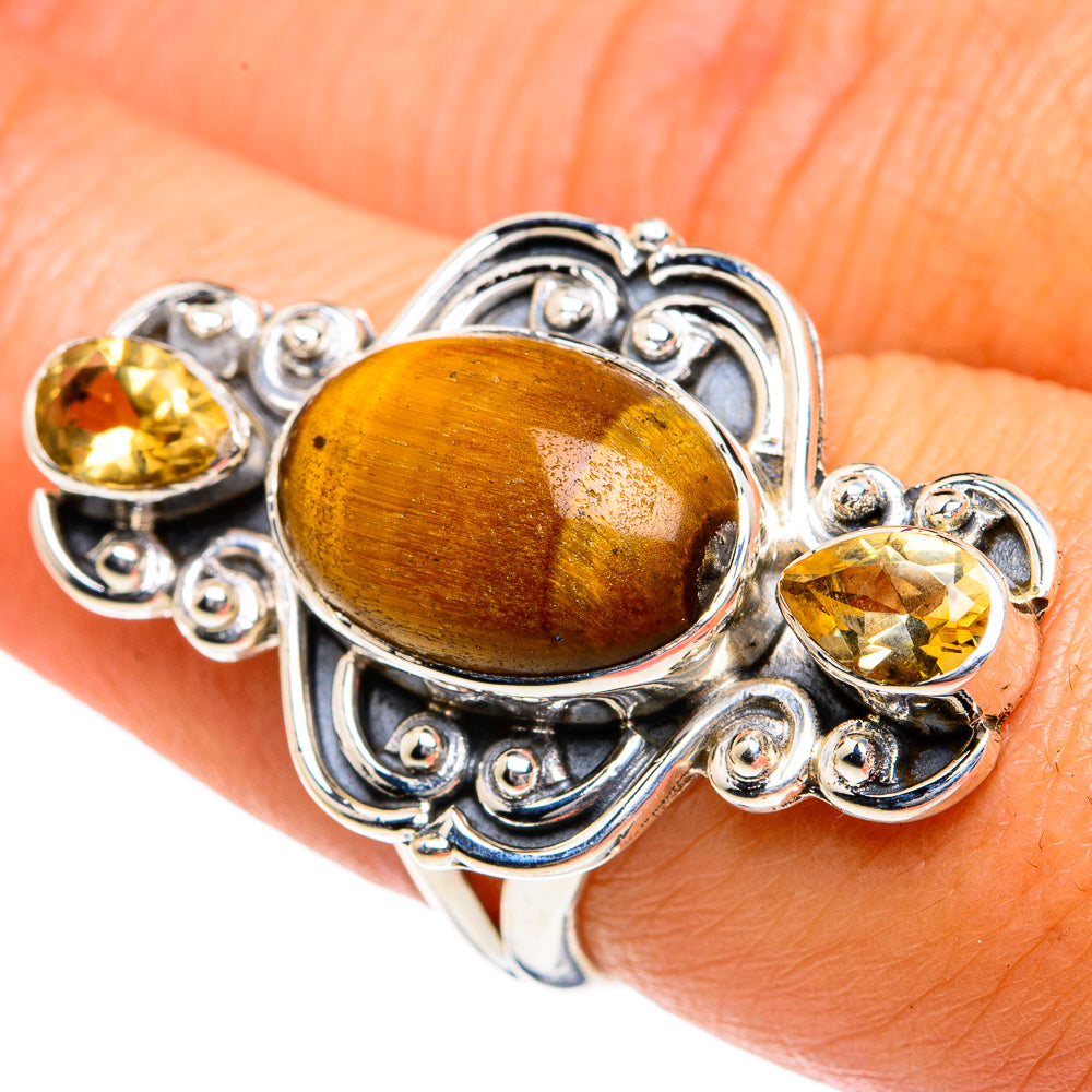 Tiger Eye Rings handcrafted by Ana Silver Co - RING78996