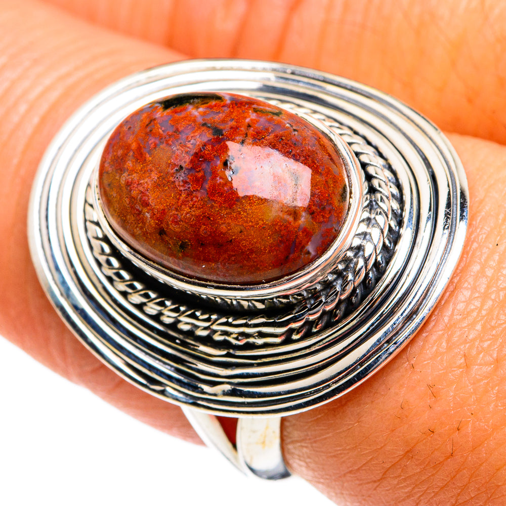 Ocean Jasper Rings handcrafted by Ana Silver Co - RING78998