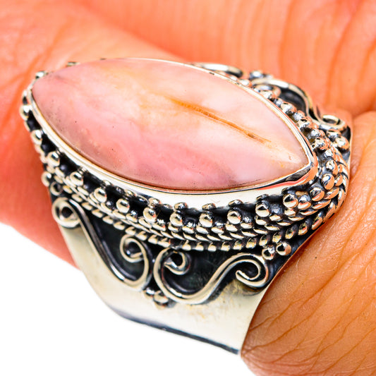 Pink Opal Rings handcrafted by Ana Silver Co - RING79002