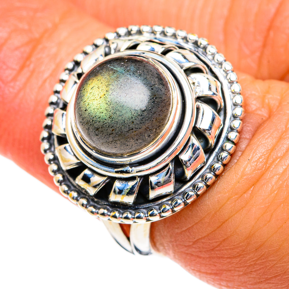 Labradorite Rings handcrafted by Ana Silver Co - RING79008