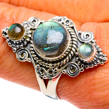 Labradorite Rings handcrafted by Ana Silver Co - RING79012