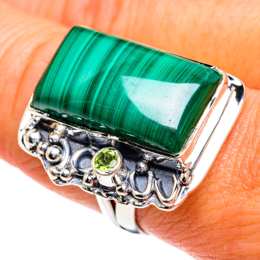 Malachite Rings handcrafted by Ana Silver Co - RING79017