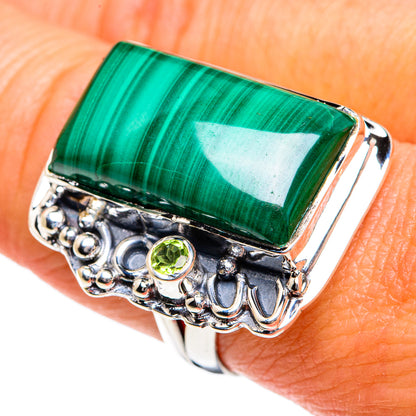 Malachite Rings handcrafted by Ana Silver Co - RING79017