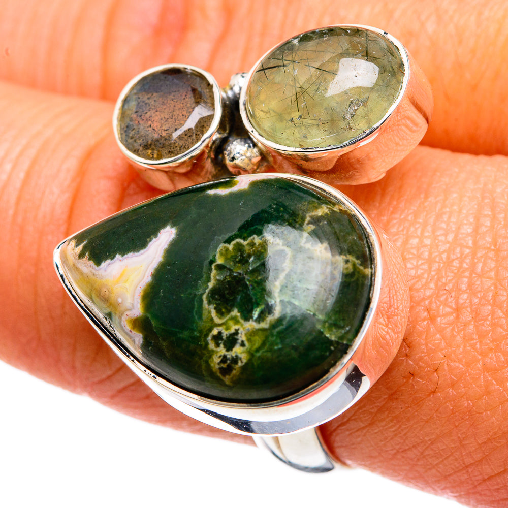 Ocean Jasper Rings handcrafted by Ana Silver Co - RING79019