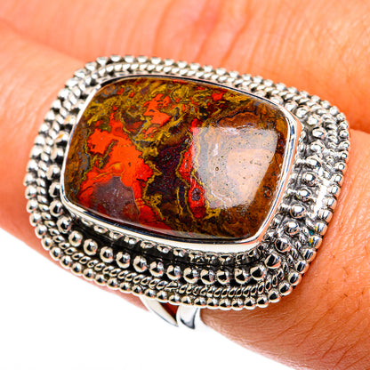 Moroccan Agate Rings handcrafted by Ana Silver Co - RING79021