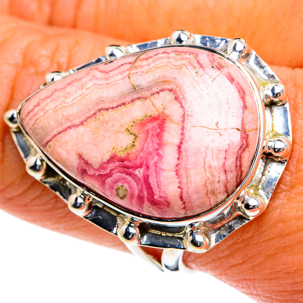 Rhodochrosite Rings handcrafted by Ana Silver Co - RING79026
