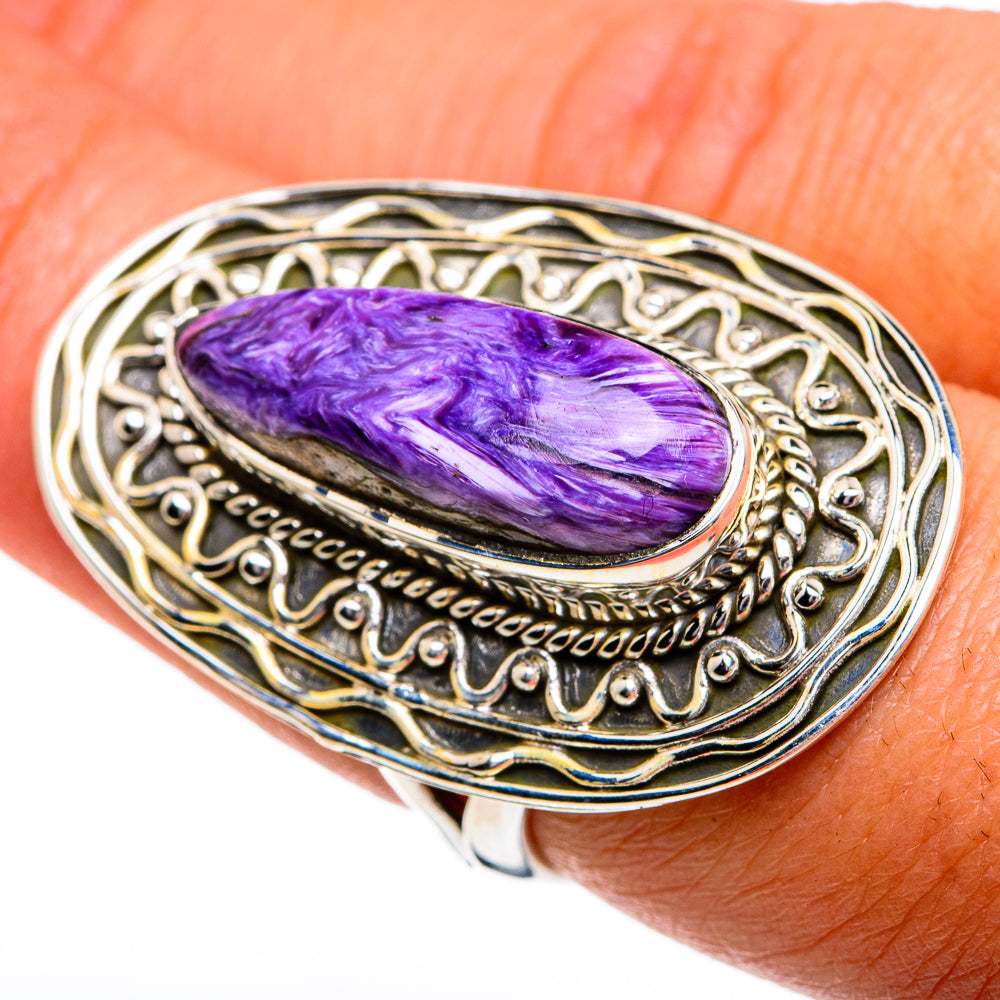 Charoite Rings handcrafted by Ana Silver Co - RING79030