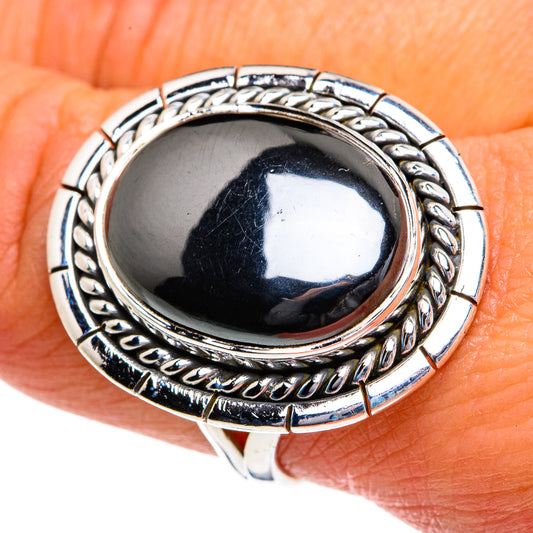 Hematite Rings handcrafted by Ana Silver Co - RING79037