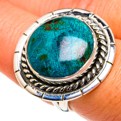 Chrysocolla Rings handcrafted by Ana Silver Co - RING79046