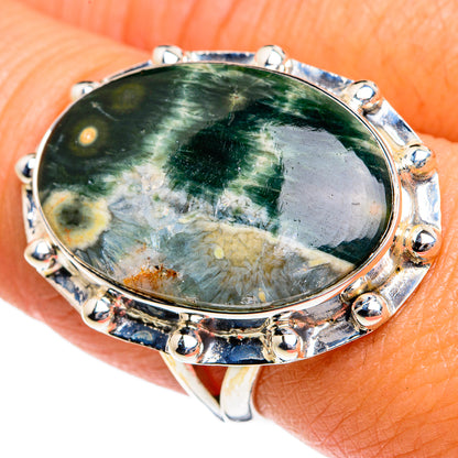 Ocean Jasper Rings handcrafted by Ana Silver Co - RING79049