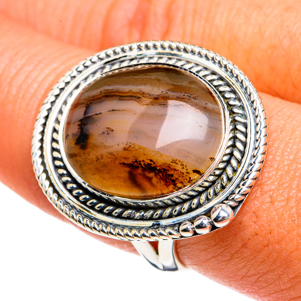 Montana Agate Rings handcrafted by Ana Silver Co - RING79054