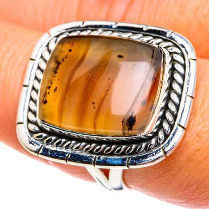 Montana Agate Rings handcrafted by Ana Silver Co - RING79057