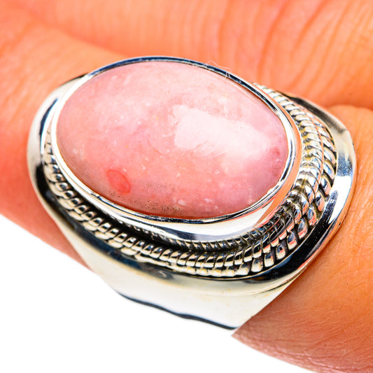 Pink Opal Rings handcrafted by Ana Silver Co - RING79059