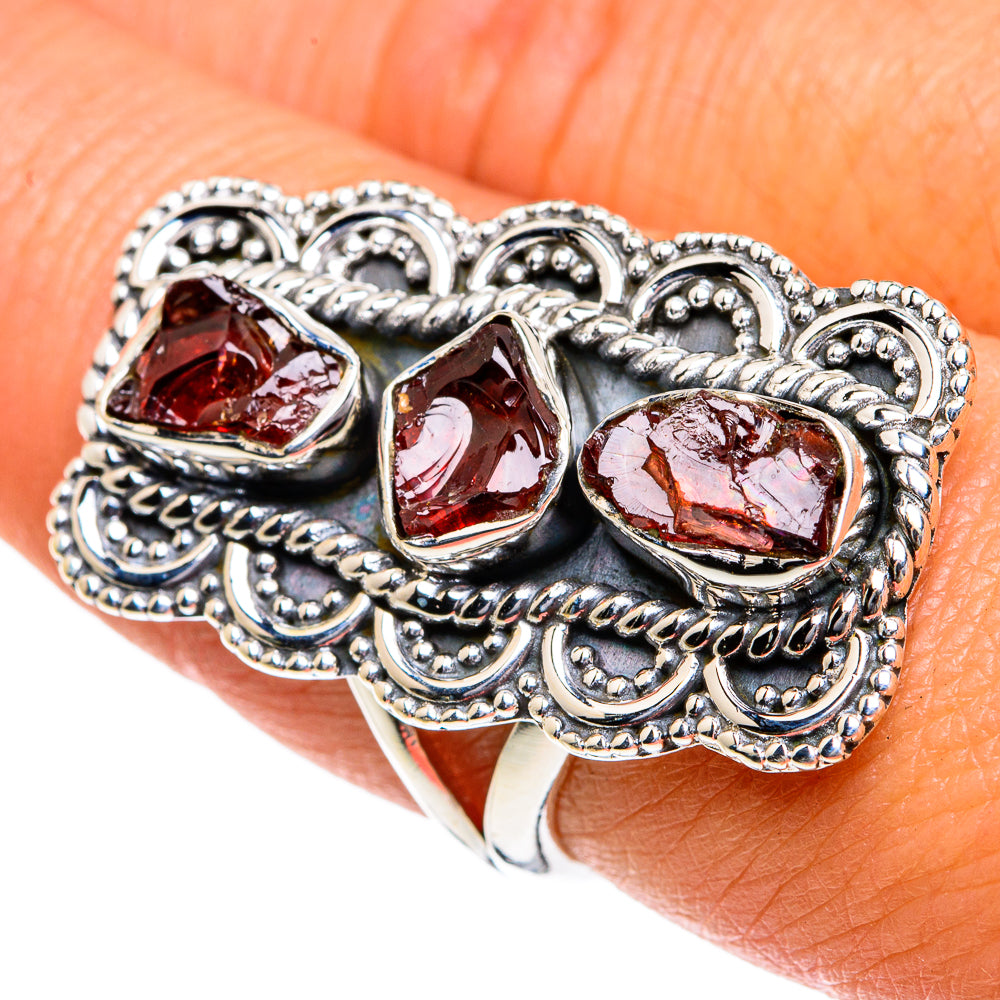 Garnet Rings handcrafted by Ana Silver Co - RING79061