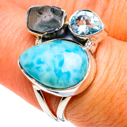Larimar Rings handcrafted by Ana Silver Co - RING79075
