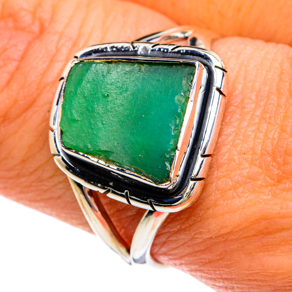 Chrysoprase Rings handcrafted by Ana Silver Co - RING79083
