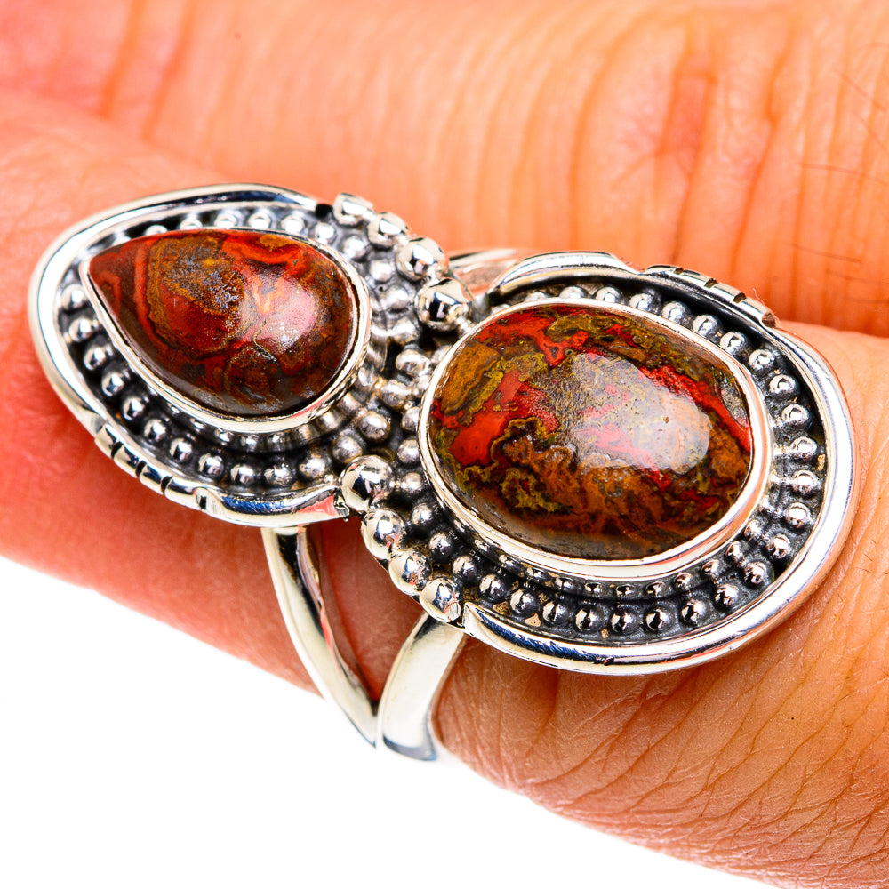 Moroccan Agate Rings handcrafted by Ana Silver Co - RING79086