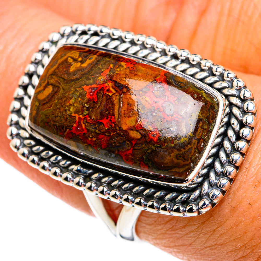 Red Jasper Rings handcrafted by Ana Silver Co - RING79087