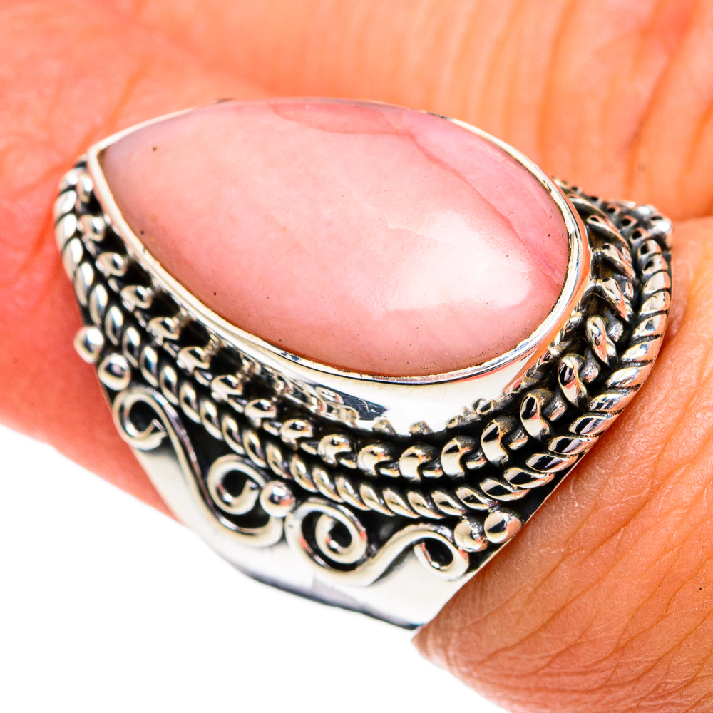 Pink Opal Rings handcrafted by Ana Silver Co - RING79091