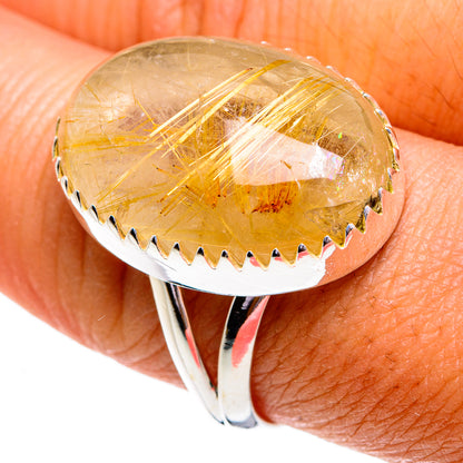 Rutilated Quartz Rings handcrafted by Ana Silver Co - RING79096