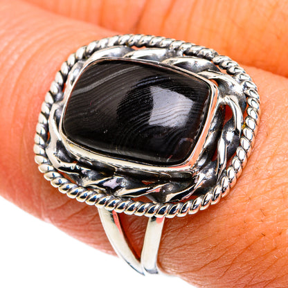 Psilomelane Rings handcrafted by Ana Silver Co - RING79098