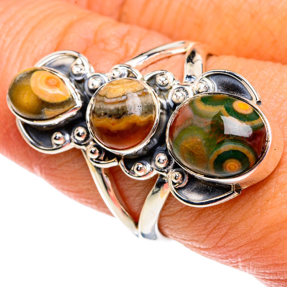 Ocean Jasper Rings handcrafted by Ana Silver Co - RING79103