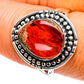 Mexican Fire Opal Rings handcrafted by Ana Silver Co - RING79104