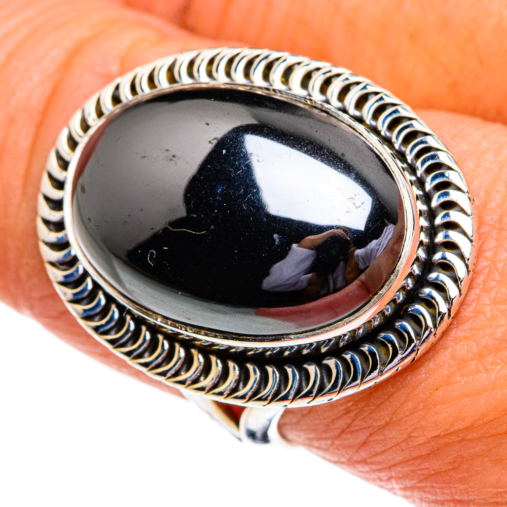 Hematite Rings handcrafted by Ana Silver Co - RING79107