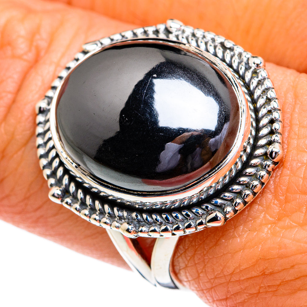 Hematite Rings handcrafted by Ana Silver Co - RING79136