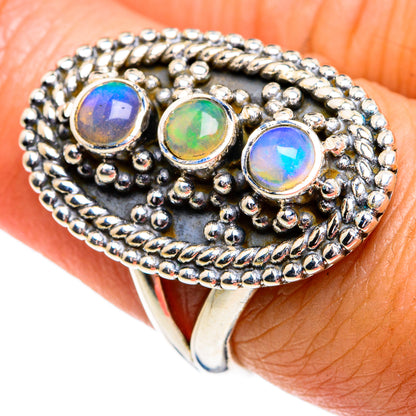 Ethiopian Opal Rings handcrafted by Ana Silver Co - RING79138