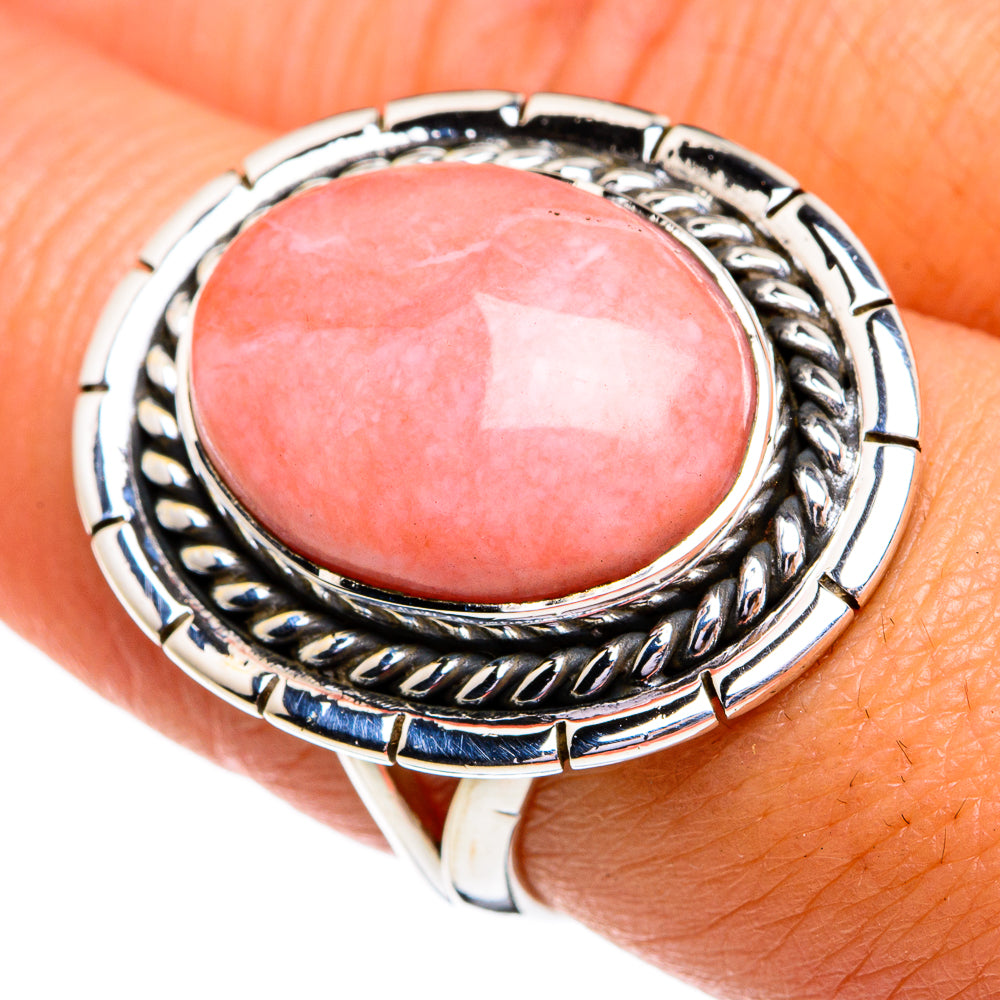 Pink Opal Rings handcrafted by Ana Silver Co - RING79155