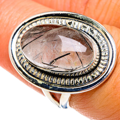 Tourmalinated Quartz Rings handcrafted by Ana Silver Co - RING79162