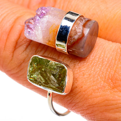 Amethyst Stalactite Rings handcrafted by Ana Silver Co - RING79165