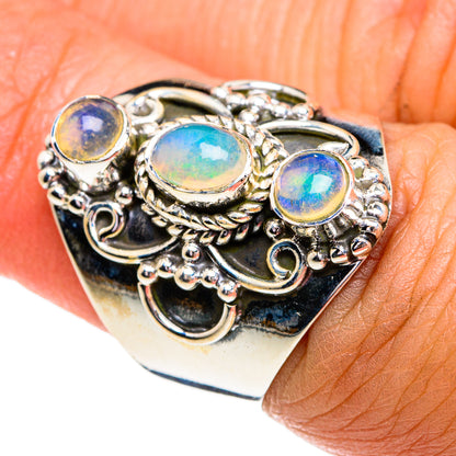 Ethiopian Opal Rings handcrafted by Ana Silver Co - RING79167