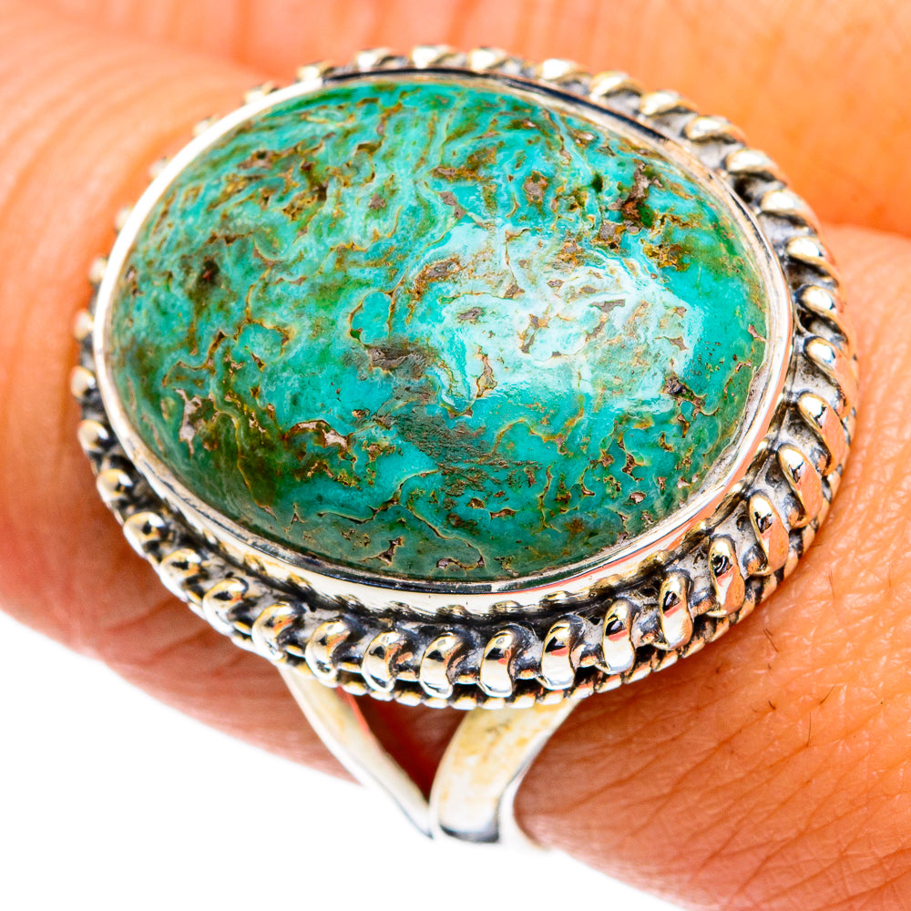 Tibetan Turquoise Rings handcrafted by Ana Silver Co - RING79176