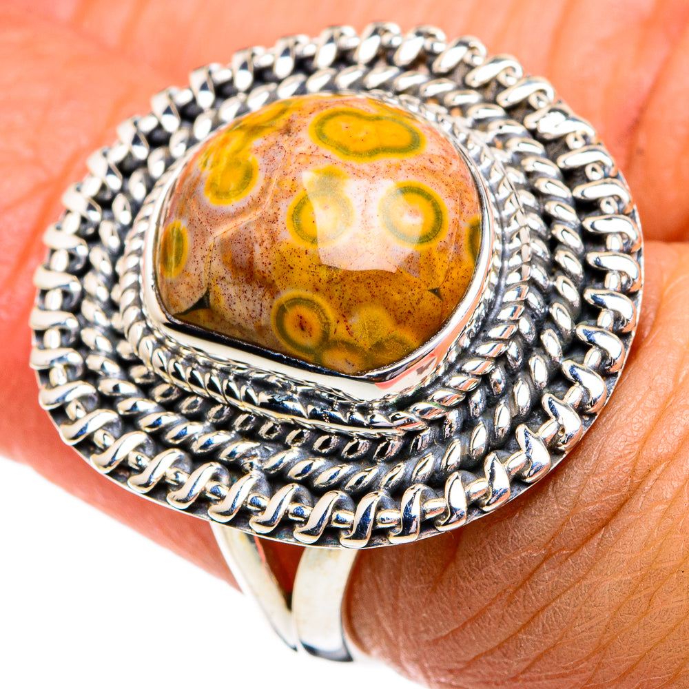 Ocean Jasper Rings handcrafted by Ana Silver Co - RING79182
