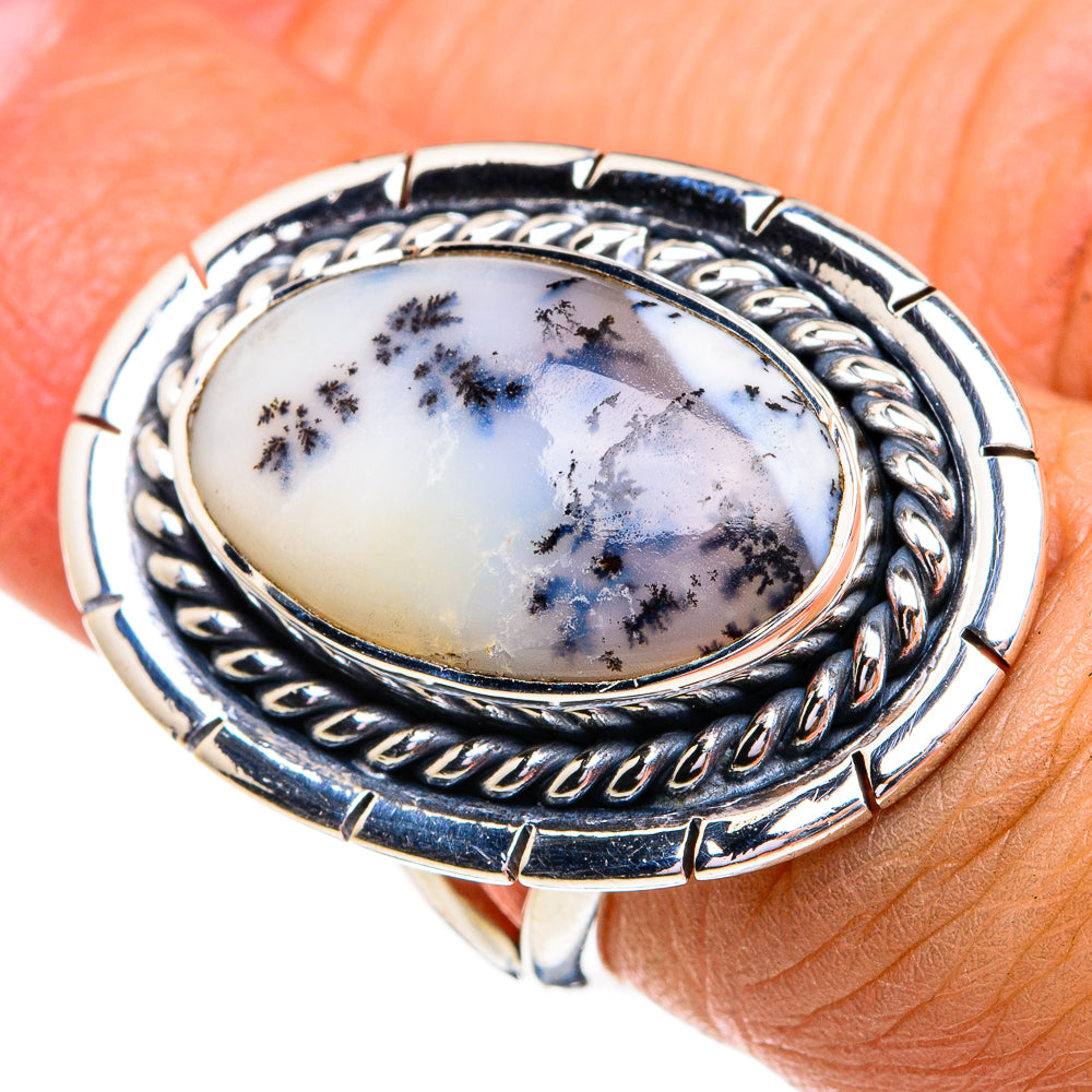 Dendritic Opal Rings handcrafted by Ana Silver Co - RING79195