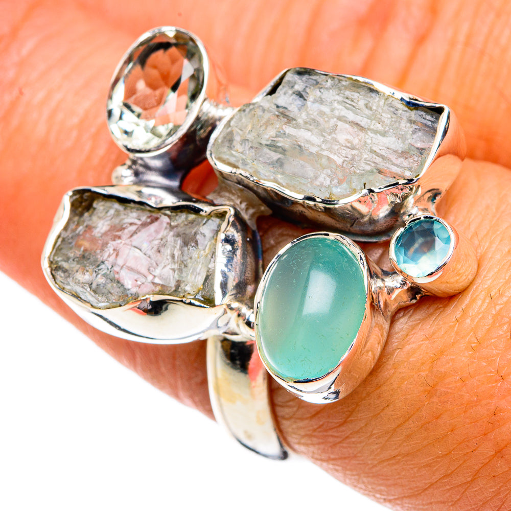 Aquamarine Rings handcrafted by Ana Silver Co - RING79202
