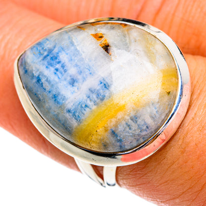 Blue Scheelite Rings handcrafted by Ana Silver Co - RING79204