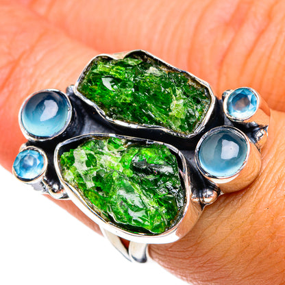 Chrome Diopside Rings handcrafted by Ana Silver Co - RING79207